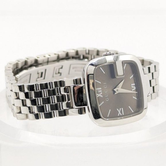 GUCCI Bronze Dial G-Gucci 125.5 Series Stainless Steel Women\'s Wrist Watch